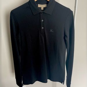 Burberry Polo Size XS Black Men’s Long Sleeve